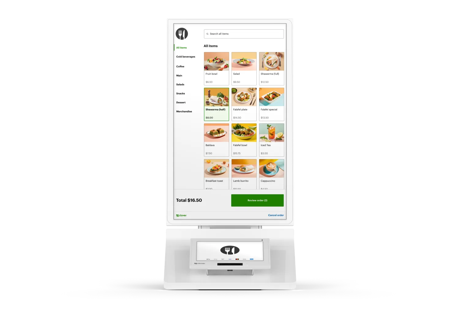 Borne libre-service Clover Kiosk